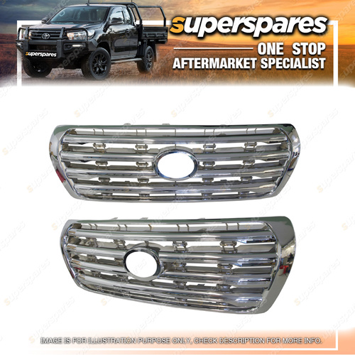 Front Grille for Toyota Landcruiser 200 SERIES Full Chrome 08/2007-12/2011