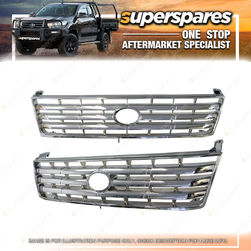 Full Chrome Front Grille for Toyota Landcruiser Prado JZ95 08/1999-01/2003