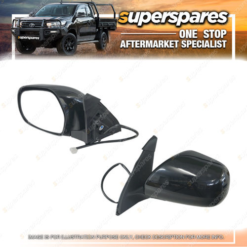 LH Electric Door Mirror for Toyota Landcruiser Prado J120 Black 02/2003-10/2009