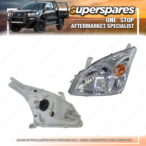 Superspares Left Headlight for Toyota Landcruiser Prado J120 02/2003-10/2009
