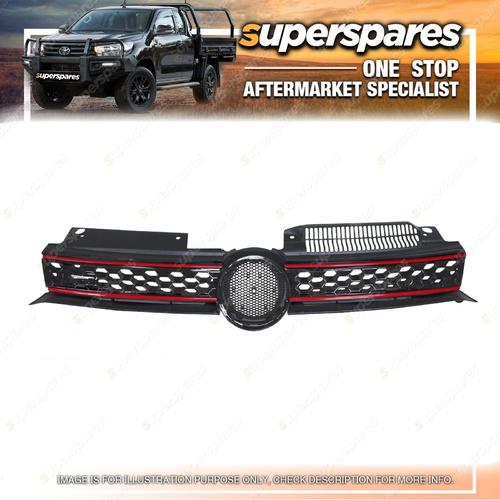 Superspares Grille for Volkswagen Golf Gti MK6 12 / 2009 - 07 / 2013