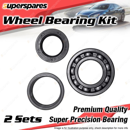 2x Rear Wheel Bearing Kit for MERCEDES 190C 200D 220 220SEB 230SL 280SEL 300SEL