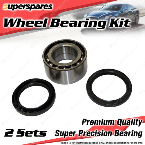 2x Front Wheel Bearing Kit for SUZUKI ALTO SH410 SWIFT GC GL GTi SA413 AA51V