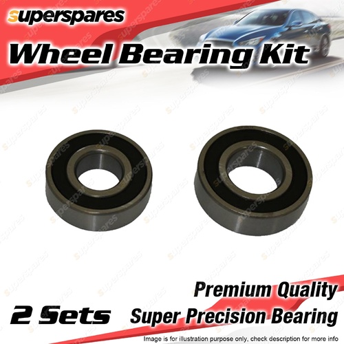 2x Front Wheel Bearing Kit for Suzuki ST90 F8A 0.8L 27KW SOHC 1979-1985