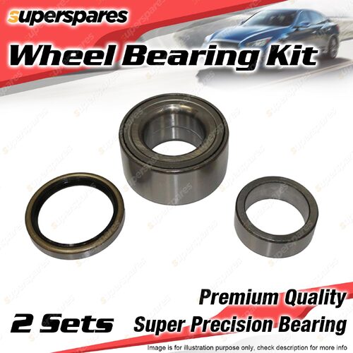 2x Front Wheel Bearing Kit for PEUGEOT 403 404 504 1.5L 1.6L 1.8L 2.0L