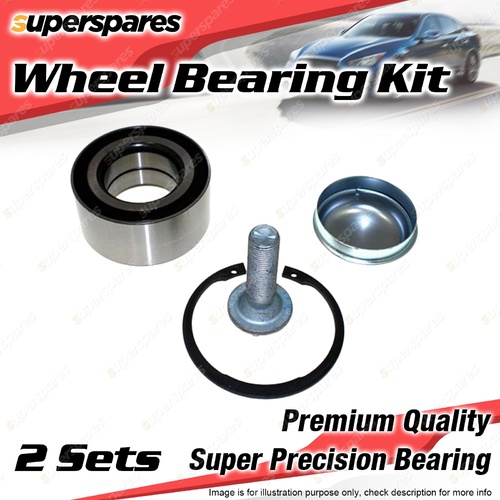 2x Front Wheel Bearing Kit for MERCEDES BENZ A150 W169 1.5L I4 2004-2005