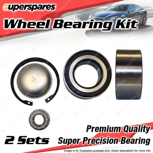 2x Front Wheel Bearing Kit for MERCEDES BENZ A150 A170 A200 B180 B200T W245