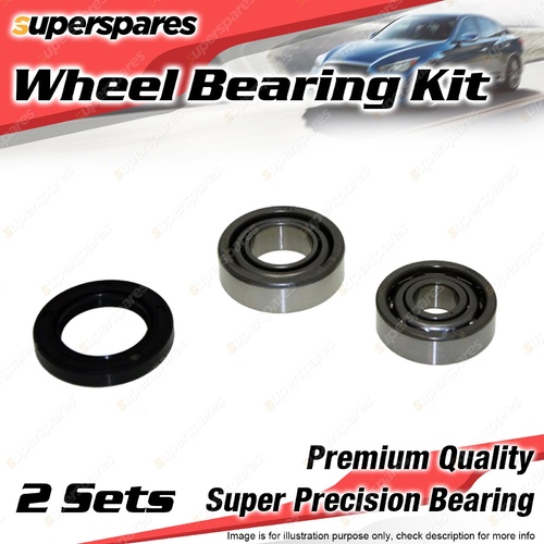 2x Front Wheel Bearing Kit for MORRIS MINOR A SERIES I4 OHV CARB RWD 1951-1974