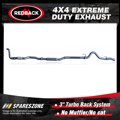 Redback 3" Exhaust No Muffler/Cat for Holden Colorado RG LWH 2.8L 06/12-08/16