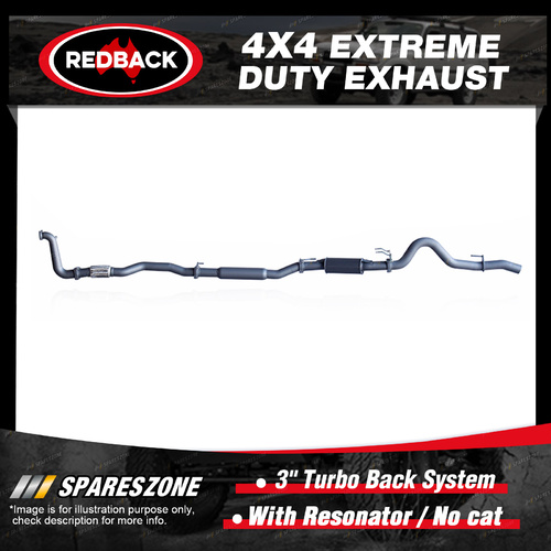 Redback 3" Exhaust & Resonator No cat for Holden Colorado RG LWH 2.8L 12-16