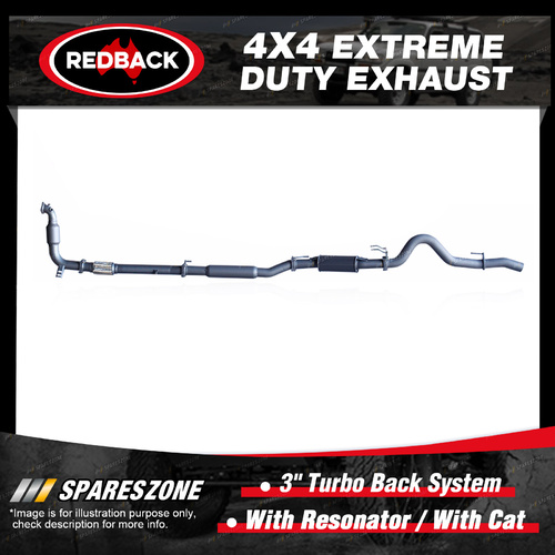 Redback 3" Exhaust & Resonator & cat for Isuzu D-MAX TF 3.0L 06/12-01/17