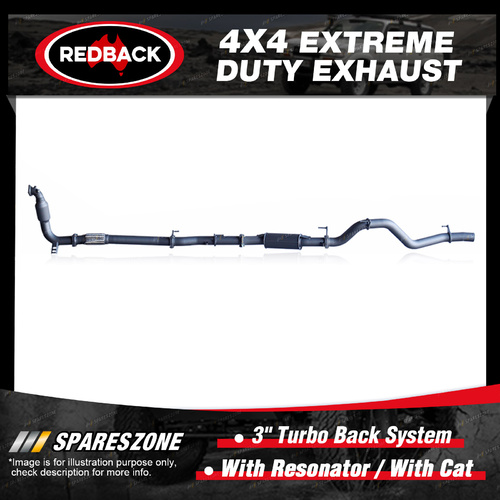 Redback 3" Exhaust & Resonator & cat for Isuzu MU-X UC LS SUV 3.0L 11/13-on