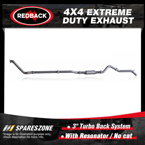 Redback 3" Exhaust & Resonator No cat for Mazda BT-50 UP UR 3.2L 11/11-06/16