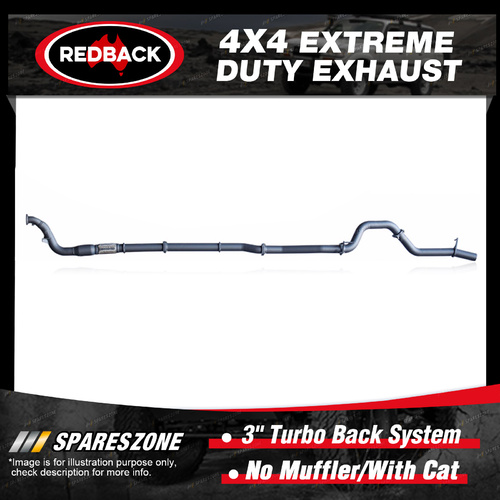 Redback 4x4 Exhaust No Muffler & cat for Toyota Hilux KUN16 KUN26 02/05-10/15