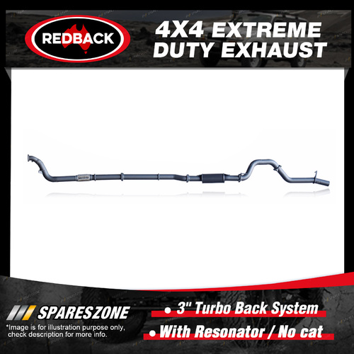Redback 4x4 Exhaust & Resonator No cat for Toyota Hilux KUN16 KUN26 02/05-10/15