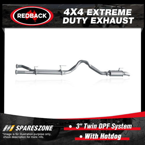 Redback 3" 4x4 Exhaust for Toyota Landcruiser 200 1VD-FTV 4.5L 10/15-on