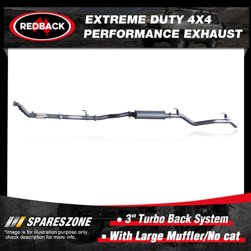 Redback Performance Exhaust & Muffler No cat for Toyota Landcruiser 79 1VD-FTV