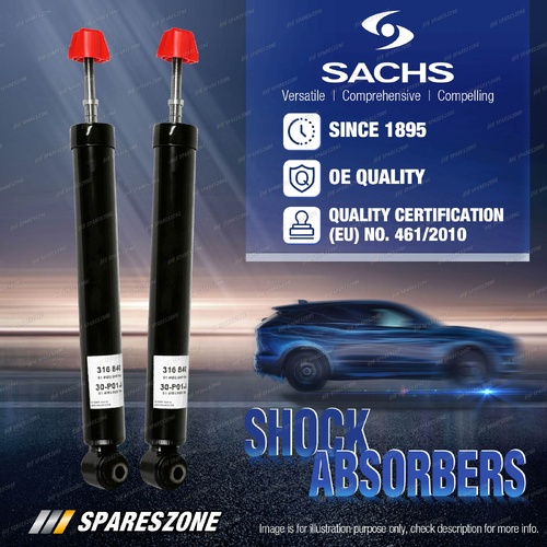 2 x Rear Sachs Shock Absorbers for Toyota Corolla ZWE186 ZWE186 10/2012-12/2018