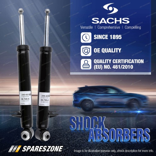 2 x Rear Sachs Shock Absorbers for BMW X5 F15 F85 X6 F16 F86 2013-2019