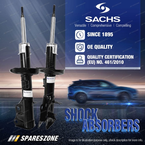 2 x Front Sachs Shock Absorbers for Honda HR-V RU RU58 105kw Wagon 2015-On