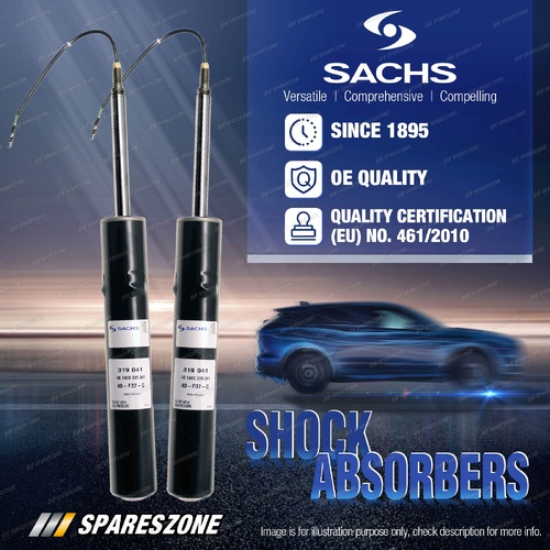 2 x Front Sachs Shocks for Porsche Macan 95B 2014-On With Electronic Suspension