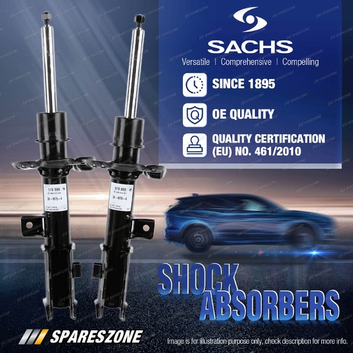 2 x Front Sachs Shock Absorbers for Kia Sportage QL QLE 12/2015 - 09/2022