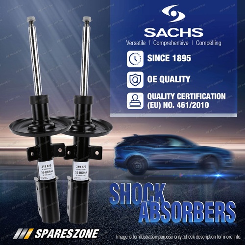 2 x Front Sachs Shock Absorbers for Peugeot Partner K9 68kw 81kw 96kw 2018 - On