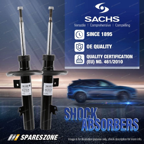 2 x Front Sachs Shock Absorbers for Peugeot 2008 CU 60kw 68kw 81kw 88kw 2013-On
