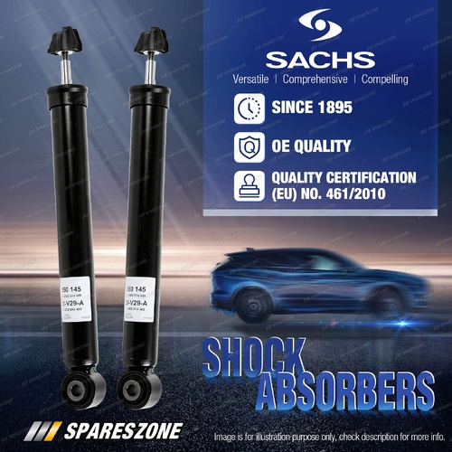 2 x Rear Sachs Shock Absorbers for Opel Astra P10 1.4 1.6 2.0 2009-2015