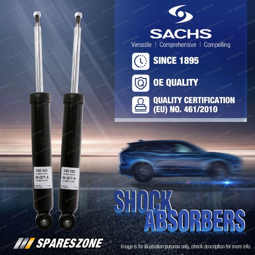 2 x Rear Sachs Shock Absorbers for Volvo XC90 256 AWD D5 T6 T8 201-2022
