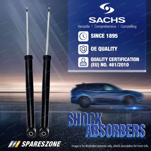 2 x Rear Sachs Shock Absorbers for Mazda 2 DL DJ Hatchback Saloon 2014 - On