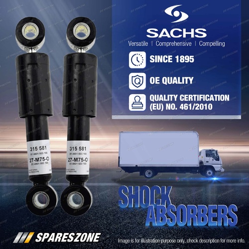 2 x Rear Sachs Truck Shocks for Volvo FH 12 16 400 440 480 500 520 FM 300 440