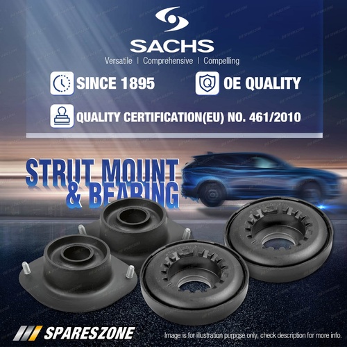 2x Front Sachs Strut Mount + Bearing Kit for Volkswagen Transporter Van Cab