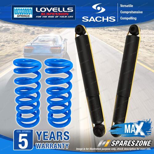 Rear Sachs Max Shocks Lovells Raised Springs for Mitsubishi Challenger K96