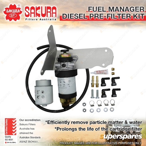 Sakura Fuel Manager Diesel Pre-Filter Separator Kit for Mazda BT-50 P4AT P5AT