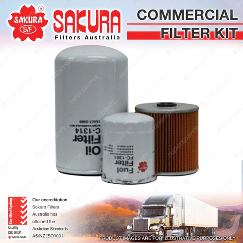 Sakura Commercial Filter Kit for Hino FD3H FE3H FF2H GD3H GH1H H07C H07D H06C