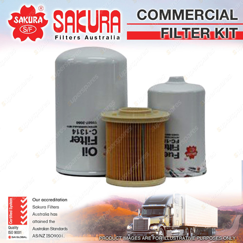 Sakura Commercial Filter Kit for Hino DUTRO WC XZU404 XZU414 XZU424 XZU434