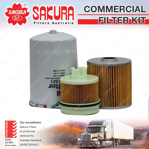 Sakura Commercial Filter Kit for Hino XZU417R XZU419R XZU429R XZU429R XZU437R