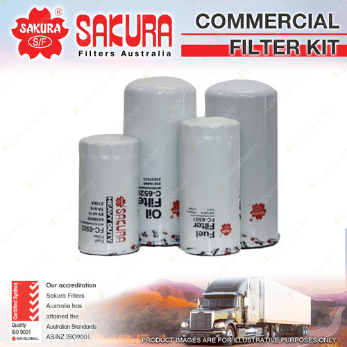 Sakura Commercial Filter Kit for Detroit Diesel S60 Premium Quality