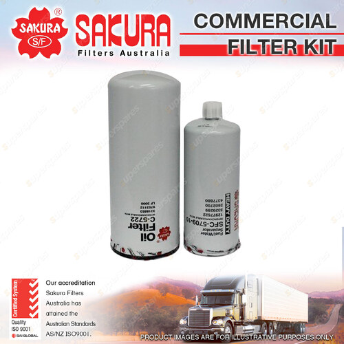 Sakura Commercial Filter Kit for Cummins M11 Cummins N14 Premium Quality