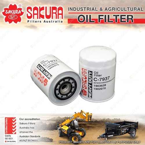Sakura Telescopic Handler Oil Filter for New Holland LM430 LM640 1998-On