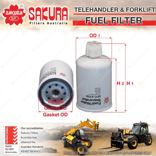Sakura Forklift Fuel Water Separator for Case 584G 585G 586G 686 GXR 686G 688G