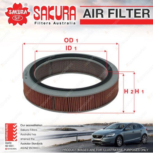 Sakura Air Filter for Ford Courier 2.6L PC 4WD Petrol 4Cyl AM 4G54 SOHC 8V