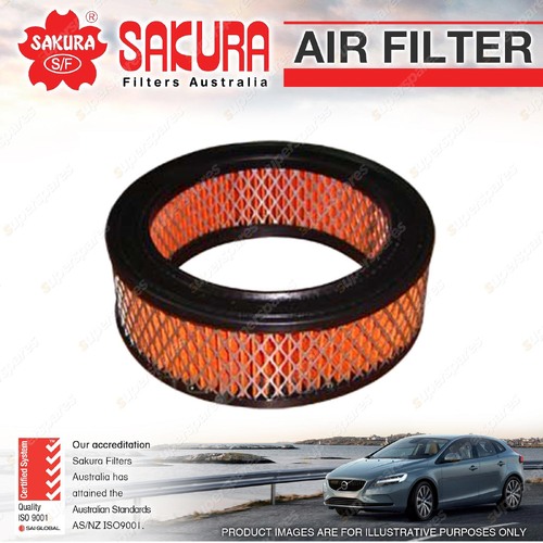 Sakura Air Filter for Fiat 128 Spider 4Cyl 1.1L 2L Petrol 1965-12/1971