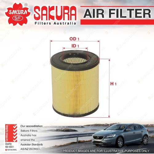 Sakura Air Filter for Audi A6 C6 2.0L 4Cyl Petrol MPFI 09/2006-02/2011