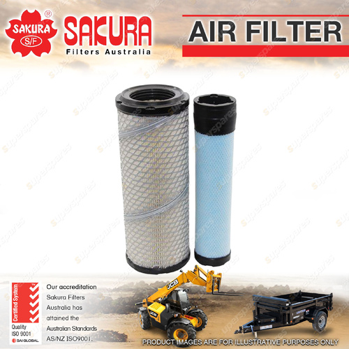 Sakura Air Filter Set for Kubota L4300 L4330 L4400 L4600 L4620 R430 U35 1.5 2.2