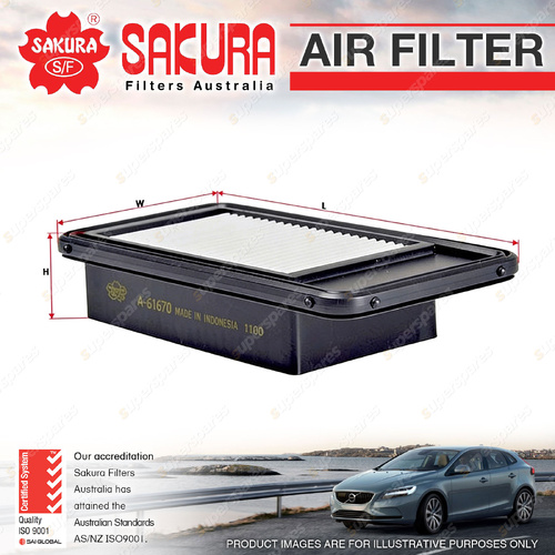 Sakura Air Filter for Nissan Kicks P15 Note E12 1.2L HR12DE I3 12V 2016-2022