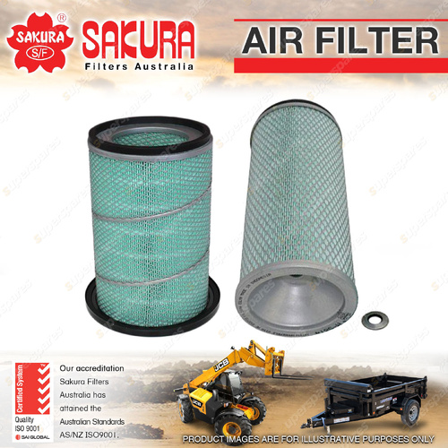 Inner + Outer Sakura Air Filter for Kubota M110 M120 M120DT 5.8L I5 10V 99-On