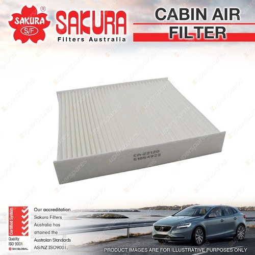 Sakura Cabin Air Filter for Fiat 500 312A2 2Cyl 169A1 Panda 169A4 4Cyl