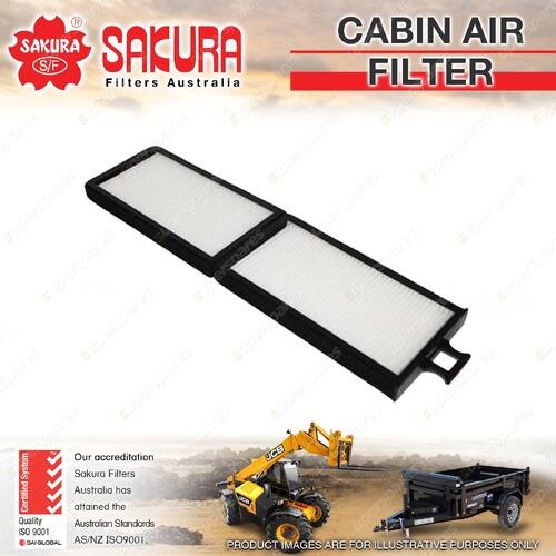 Sakura Cabin Air Filter for Volvo ECR58D 3.1L ECR88 3.3L I4 8V Excavator 05-On